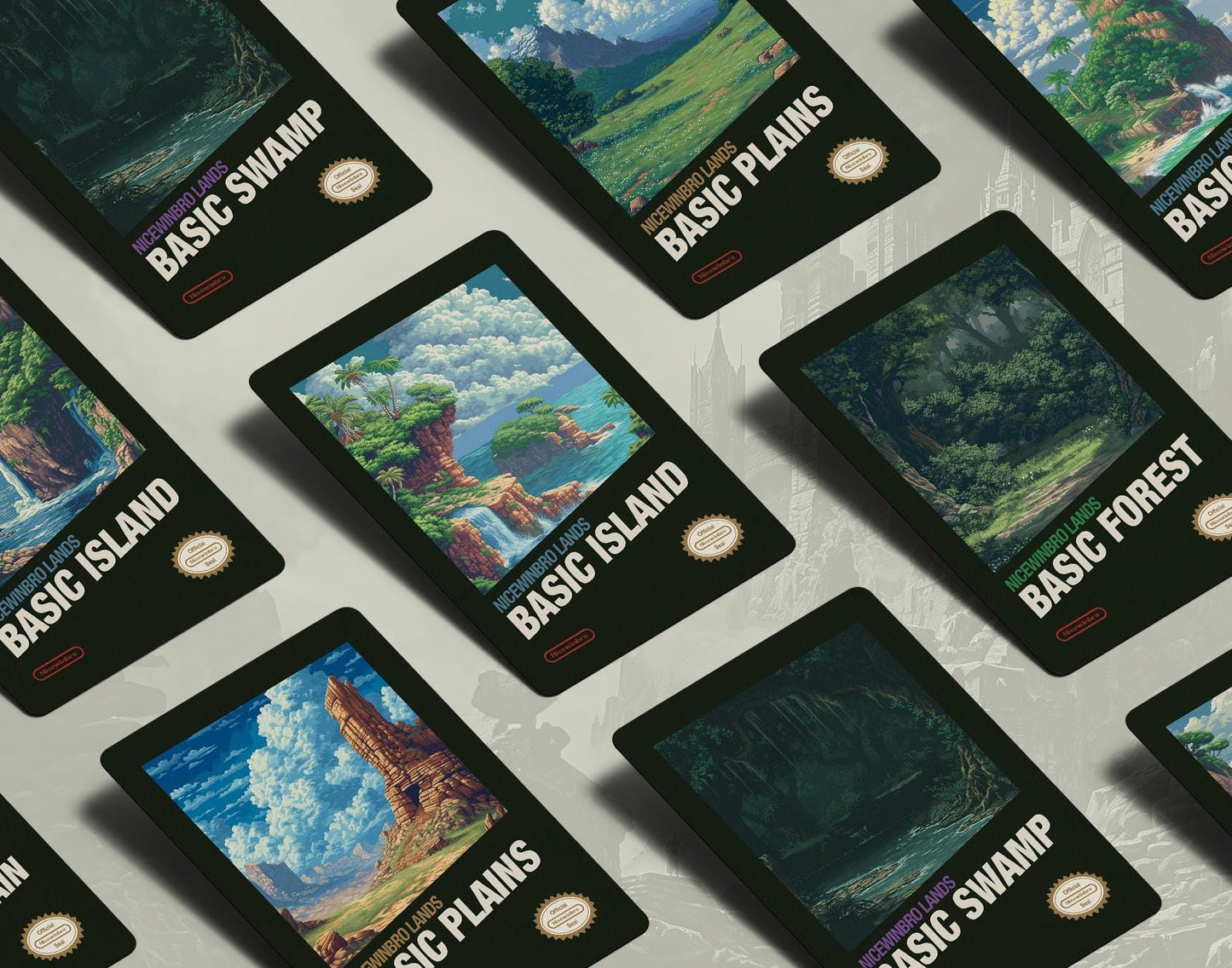 Retro NES Nicewinbro Basic Lands - Vol I