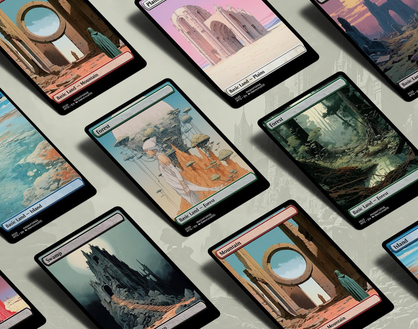 Pastels From Hell Basic Lands - Vol I