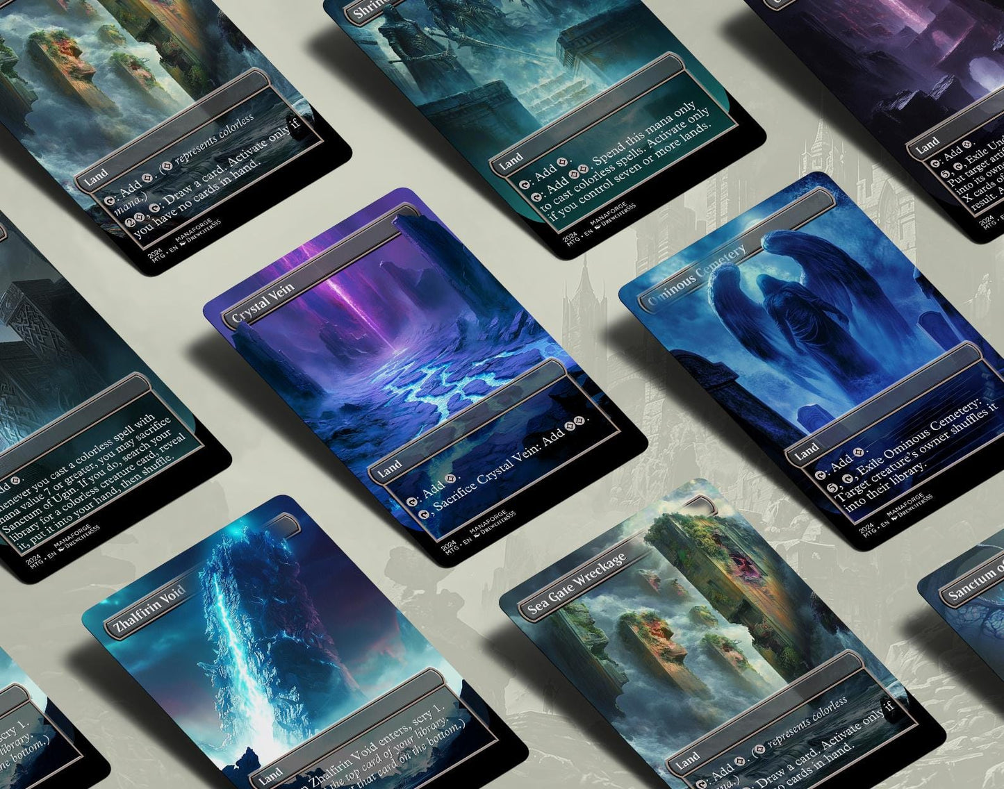 Colorless Land EDH Staples – Full Art MTG Proxies for Commander | Essential Lands Collection Volume One