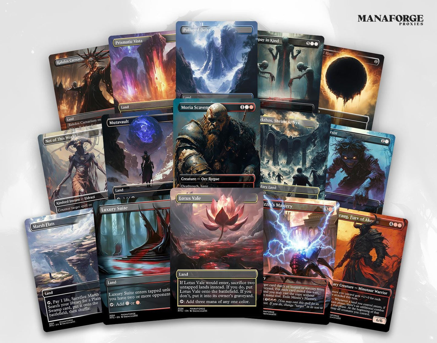 Rakdos, the Defiler Commander Deck – 100 Card Custom Art MTG EDH Proxy Deck & Bonus Tokens for Epic Gameplay