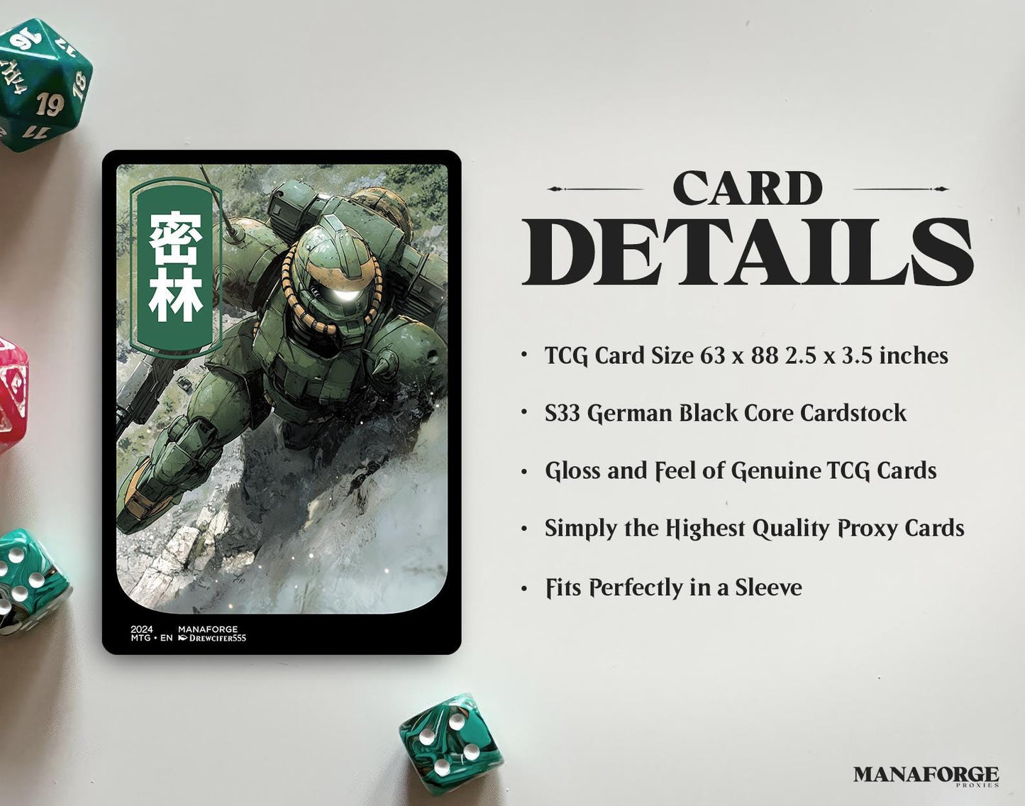 Gundam Basic Land Bundle Volume V – Custom Full Art MTG Proxies for Magic the Gathering Lands