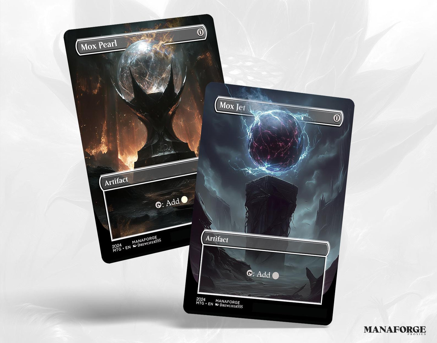 Power 9 Full Art Borderless MTG Proxies | Iconic Magic Cards Set | Custom Magic the Gathering Cards