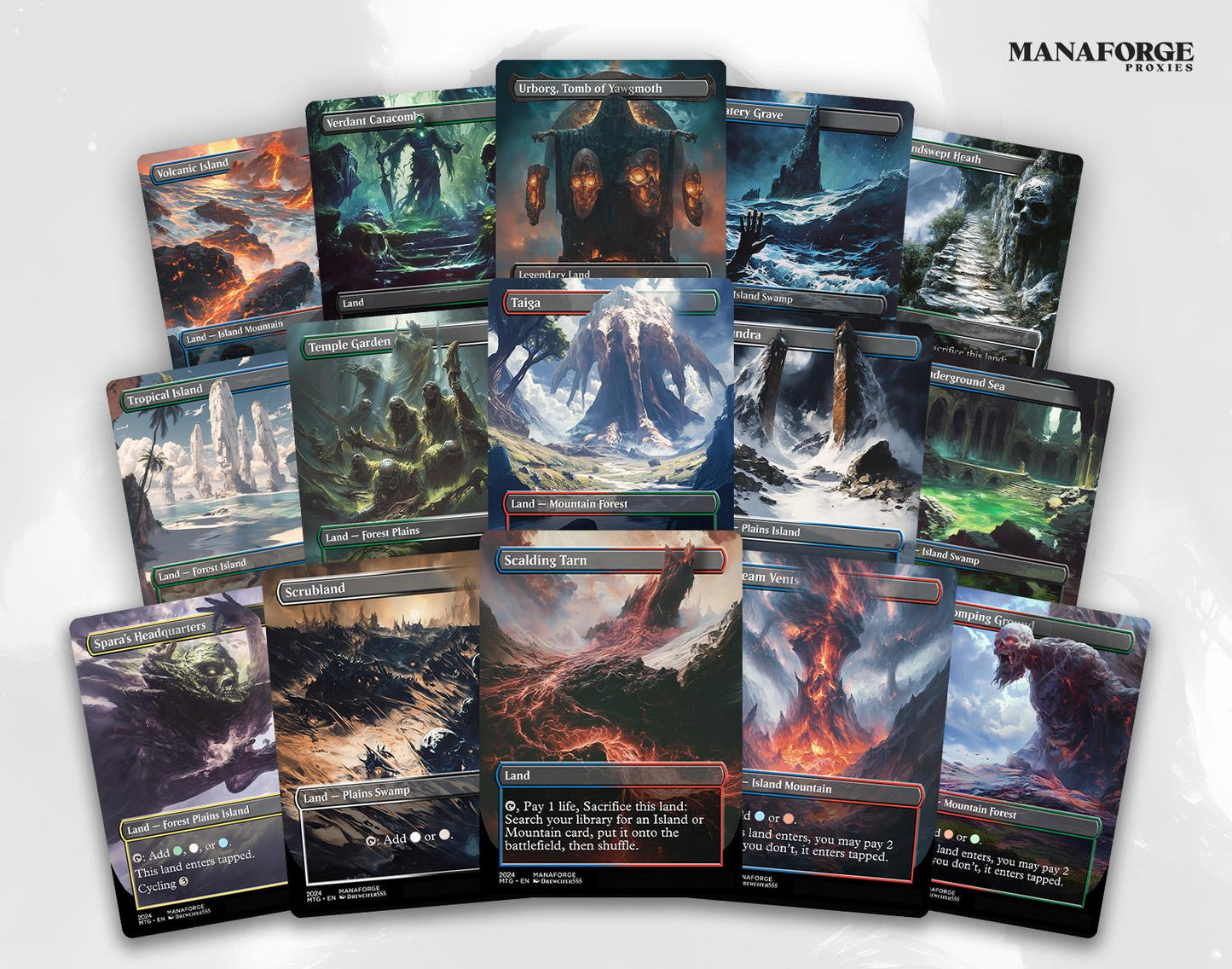 Arcane Terrains – Volume One | 50 Iconic Land Staples for Commander & Competitive Magic