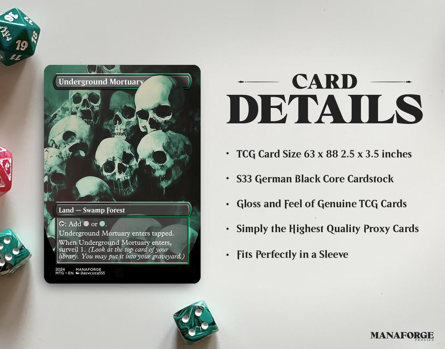 Borderless Surveil Lands Volume I | Full Art MTG Proxy Cards for Commander & Casual Play
