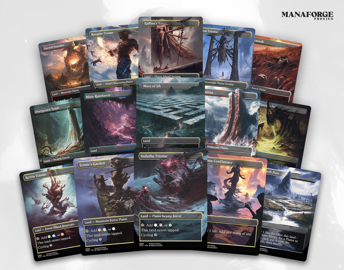 Arcane Terrains – Volume One | 50 Iconic Land Staples for Commander & Competitive Magic
