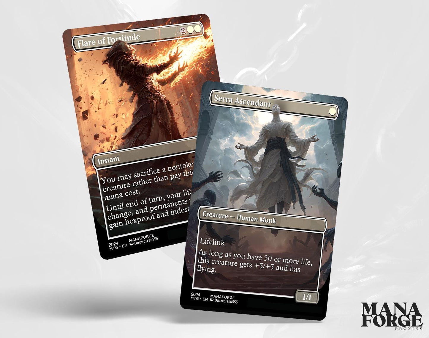 EDH White Staples Proxy Set Vol. 1 | Borderless Full Art MTG Commander Essentials (Akroma’s Will, Archangel of Thune, Wrath of God & More)
