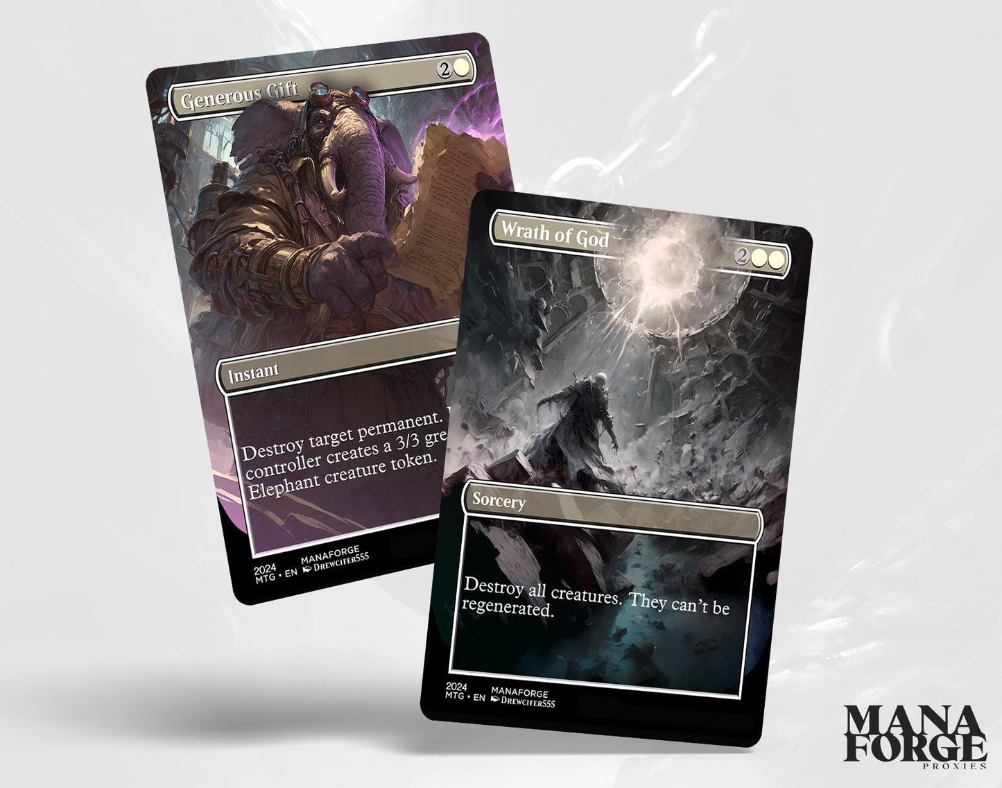 EDH White Staples Proxy Set Vol. 1 | Borderless Full Art MTG Commander Essentials (Akroma’s Will, Archangel of Thune, Wrath of God & More)