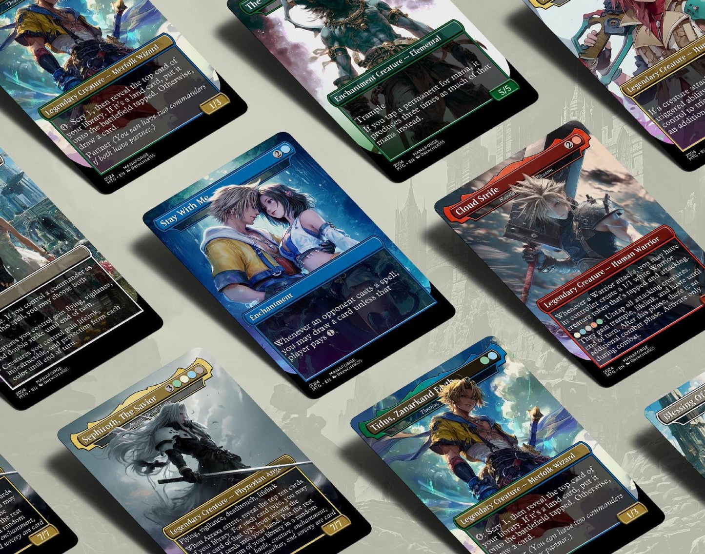 Final Fantasy MTG Proxy Set Vol. 3 | Heroes – Cloud Strife, Sephiroth, Lightning & More Commander Staples