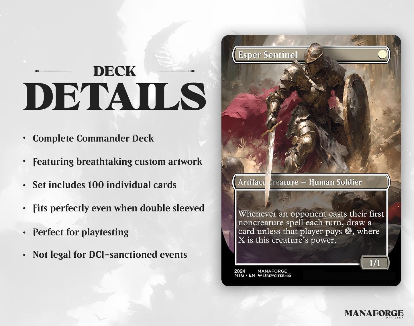 Winota Stax Aggro cEDH Commander Deck – 100-Card Boros Human & Artifact Staples | Ready-to-Play Custom MTG Proxies