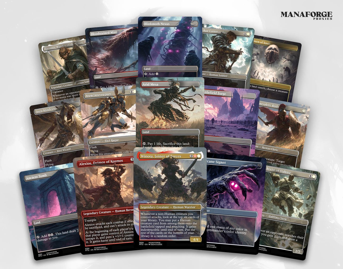 Winota Stax Aggro cEDH Commander Deck – 100-Card Boros Human & Artifact Staples | Ready-to-Play Custom MTG Proxies