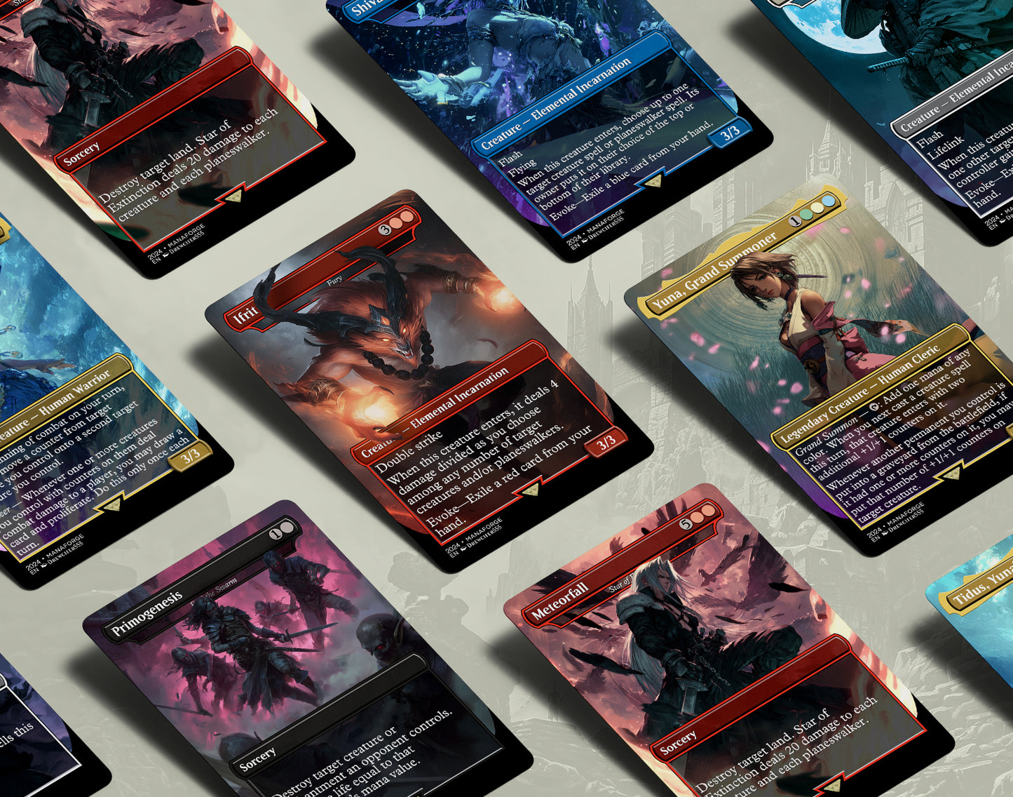 Final Fantasy Vol VII MTG proxy card pack by ManaForge