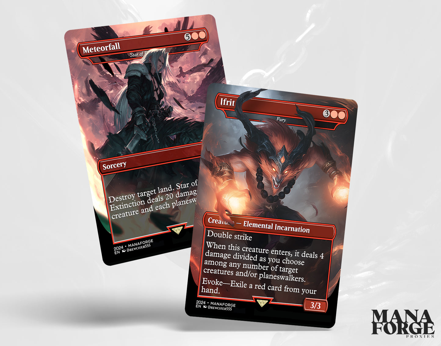 Meteorfall and Final Fantasy red card proxy preview