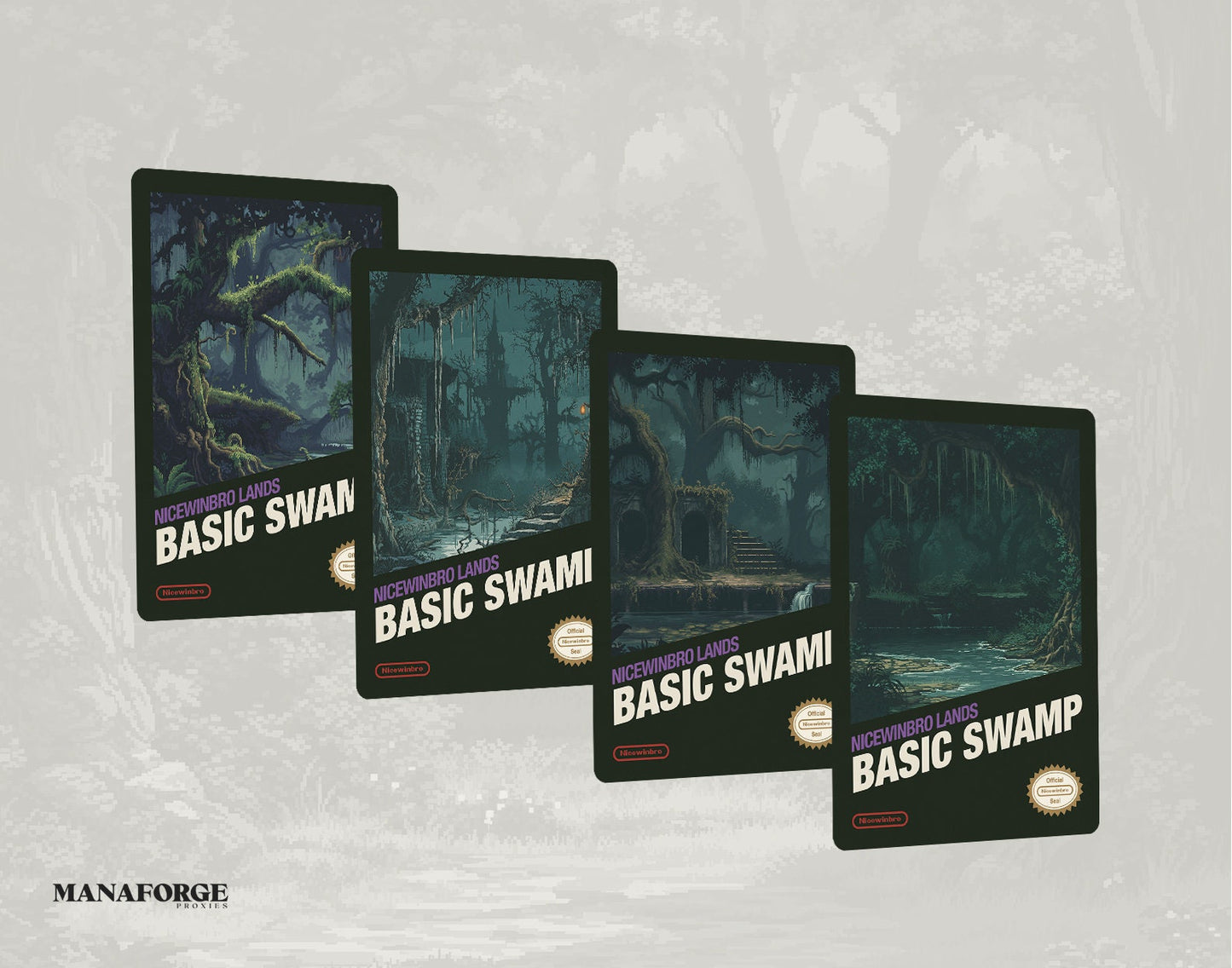 Retro NES Nicewinbro Basic Lands - Vol I