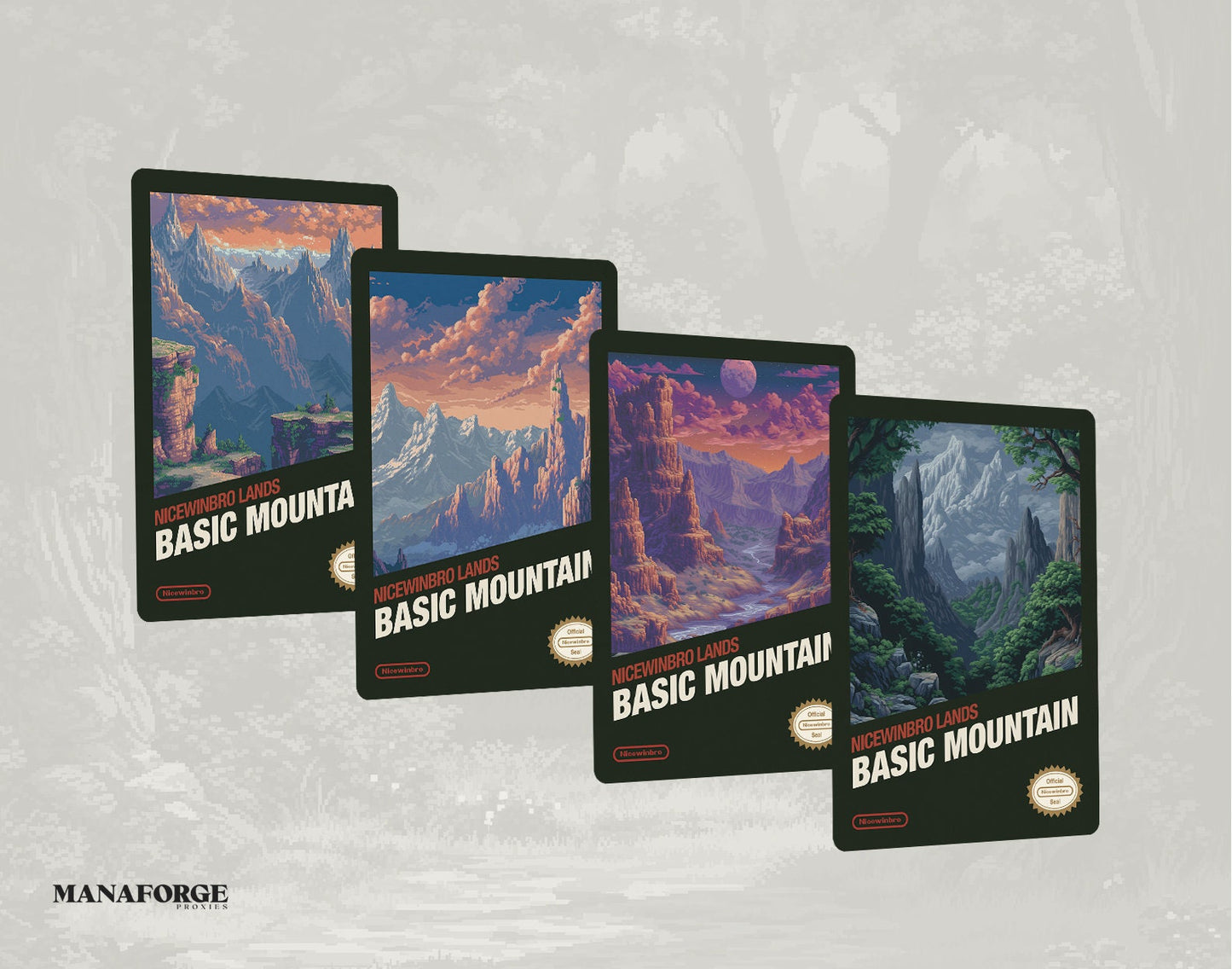 Retro NES Nicewinbro Basic Lands - Vol I