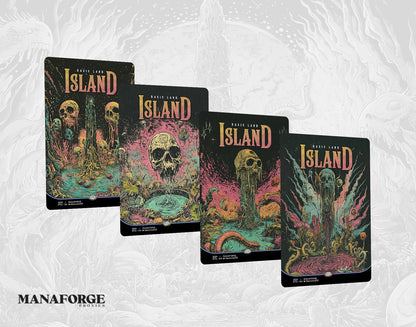 Psychedelic Concert Posters Basic Lands - Vol I