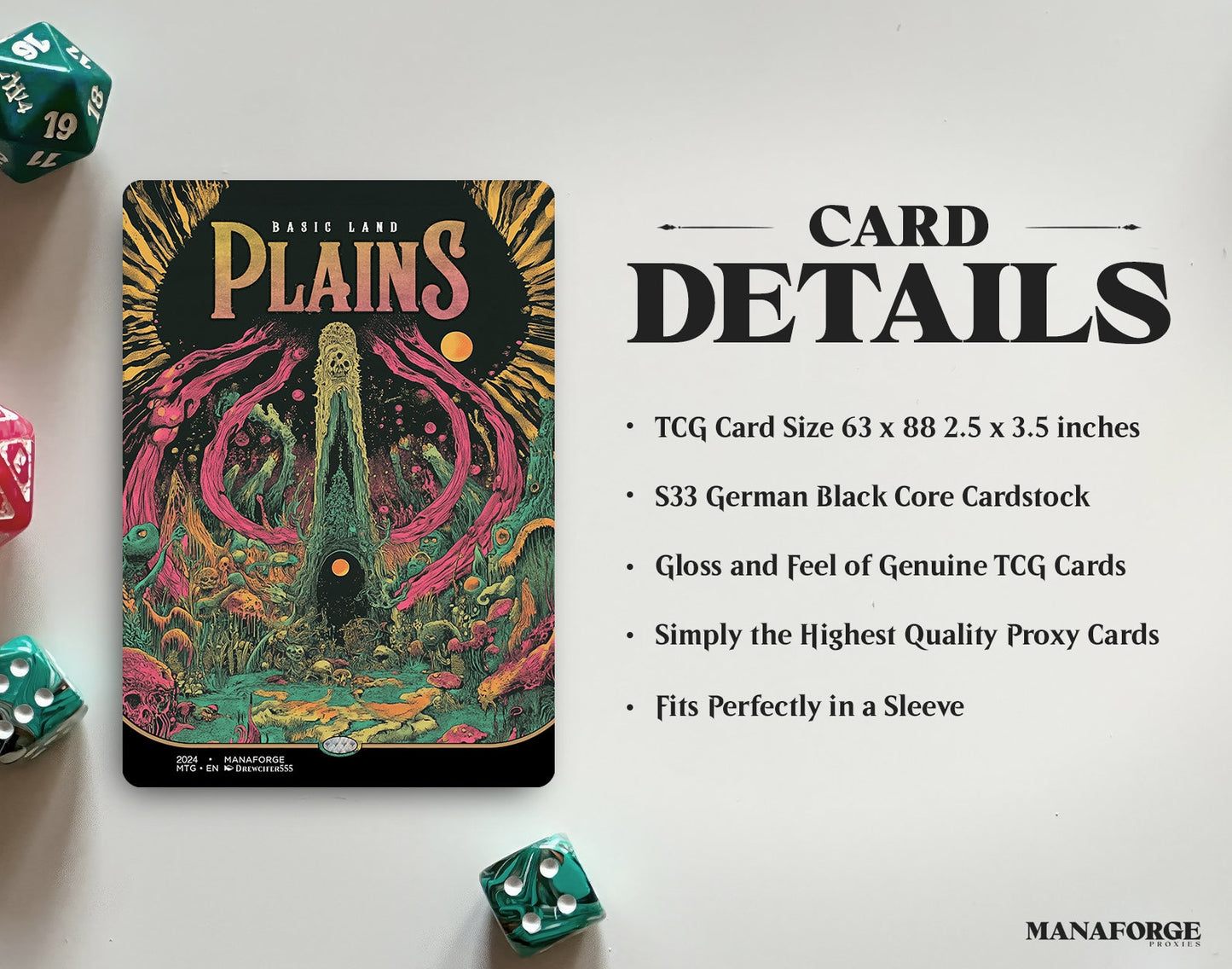 Psychedelic Concert Posters Basic Lands - Vol I