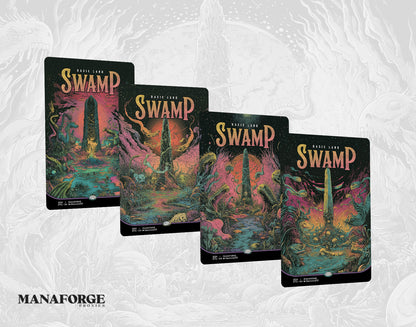 Psychedelic Concert Posters Basic Lands - Vol I