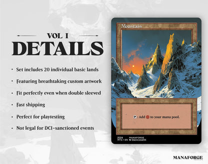 Modern Retro Basic Lands - Vol I