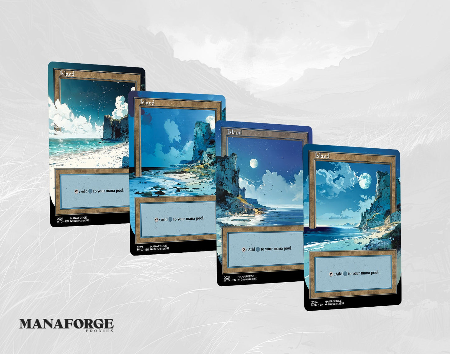Modern Retro Basic Lands - Vol I