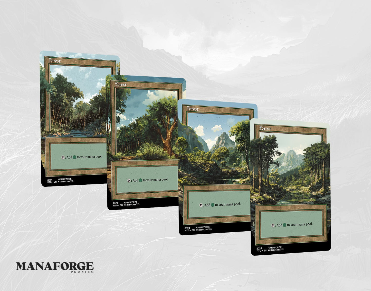Modern Retro Basic Lands - Vol I
