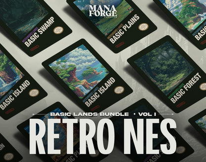 Retro NES Nicewinbro Basic Lands - Vol I
