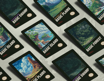 Retro NES Nicewinbro Basic Lands - Vol I