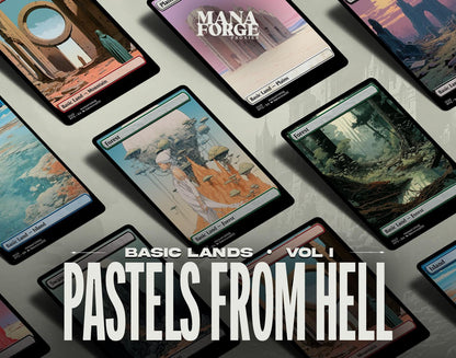 Pastels From Hell Basic Lands - Vol I