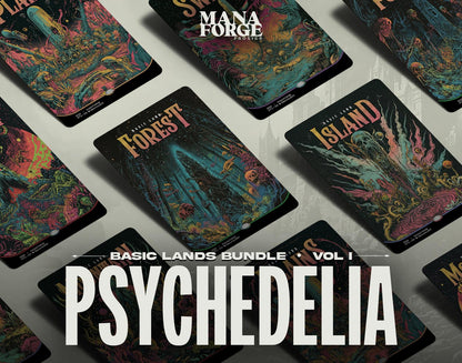 Psychedelic Concert Posters Basic Lands - Vol I