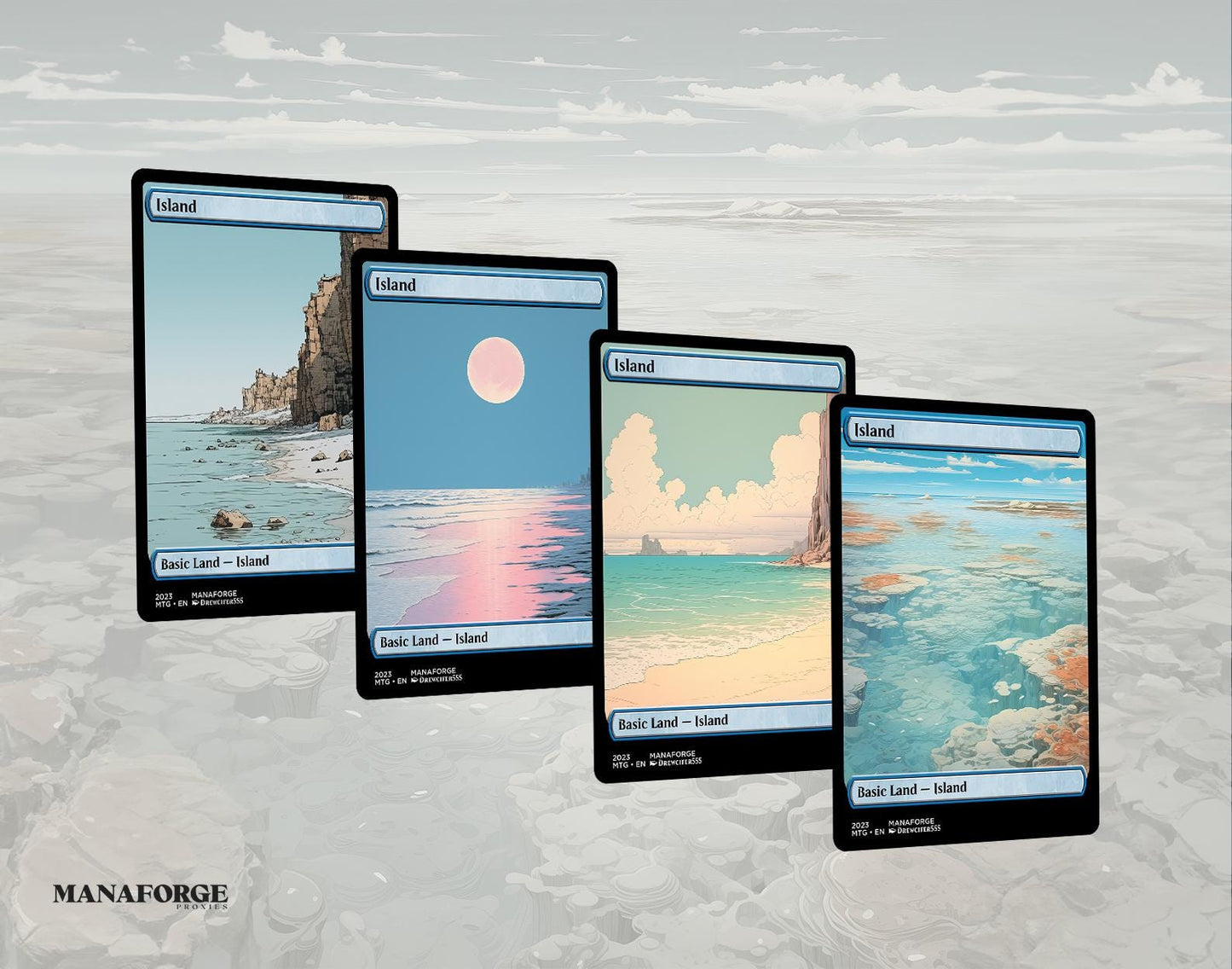 Pastels From Hell Basic Lands - Vol I