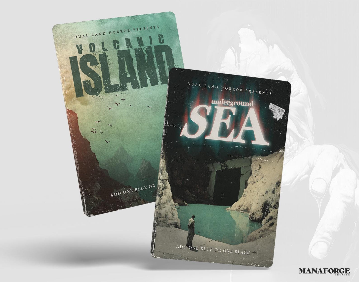 MTG Vintage Horror Novels Dual Lands Bundle | Full Art Custom Magic the Gathering Proxies Volume Two