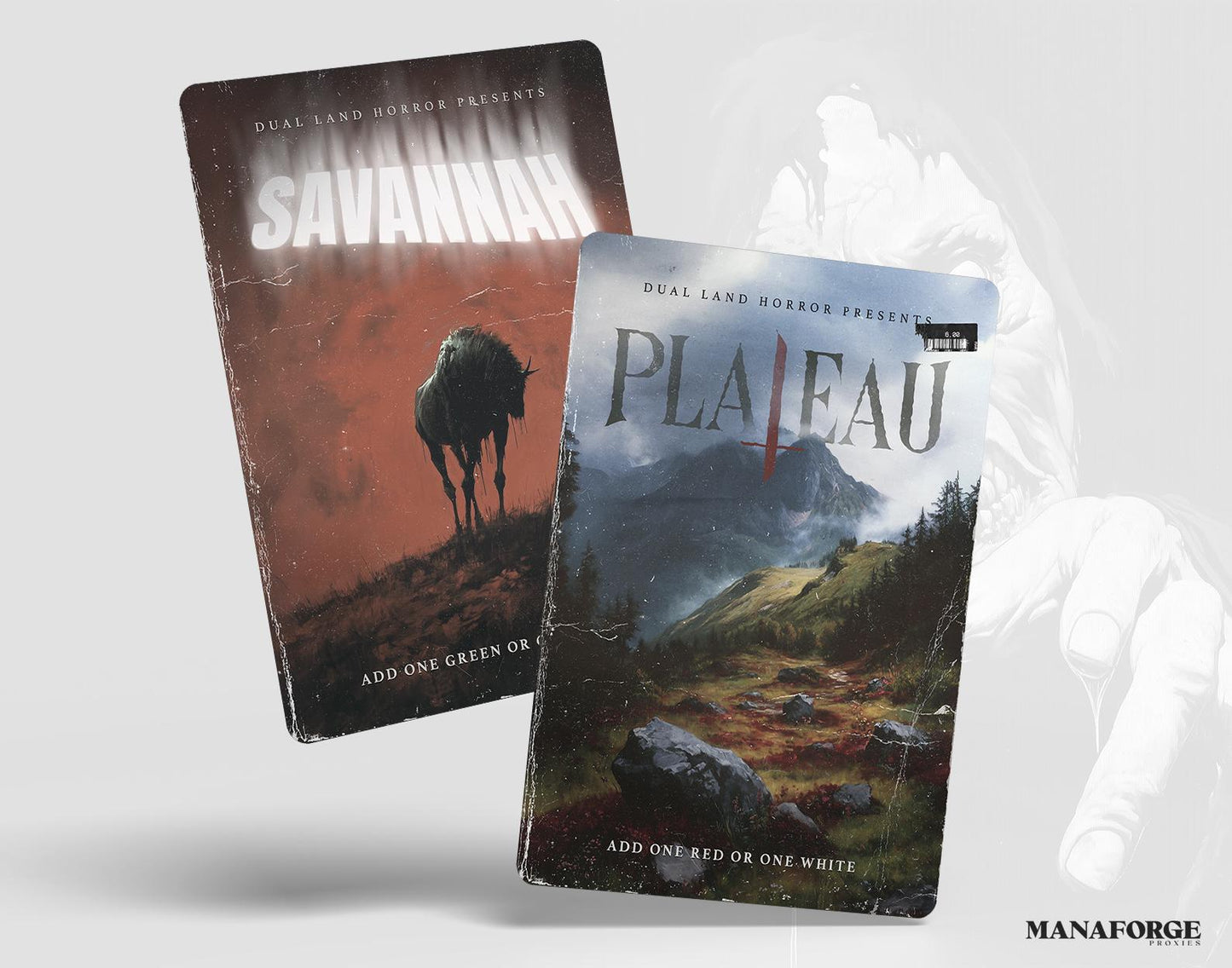 MTG Vintage Horror Novels Dual Lands Bundle | Full Art Custom Magic the Gathering Proxies Volume Two