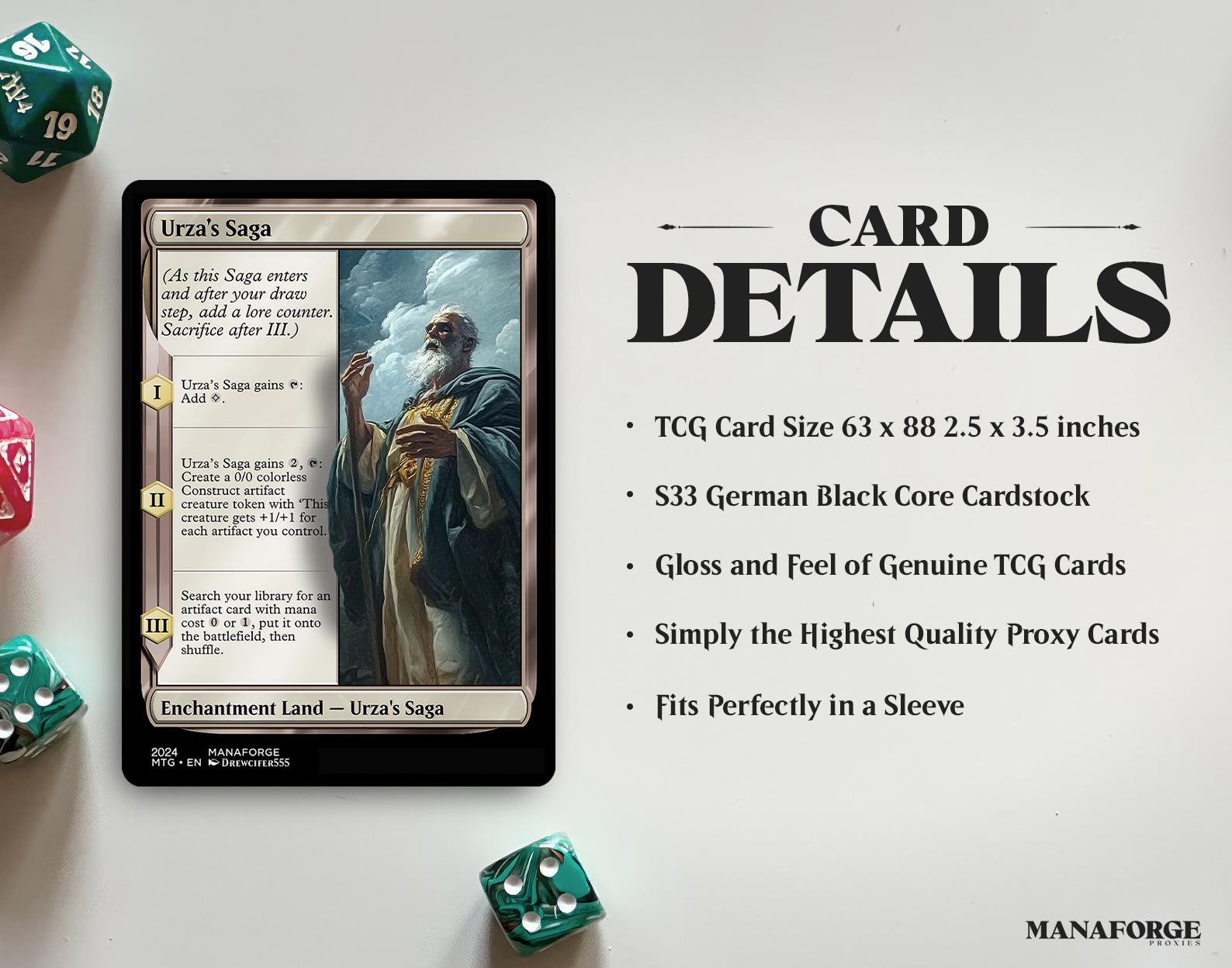 Urza's Saga Proxy – Custom Art MTG Card for Commander | Singles or Playset Options Available