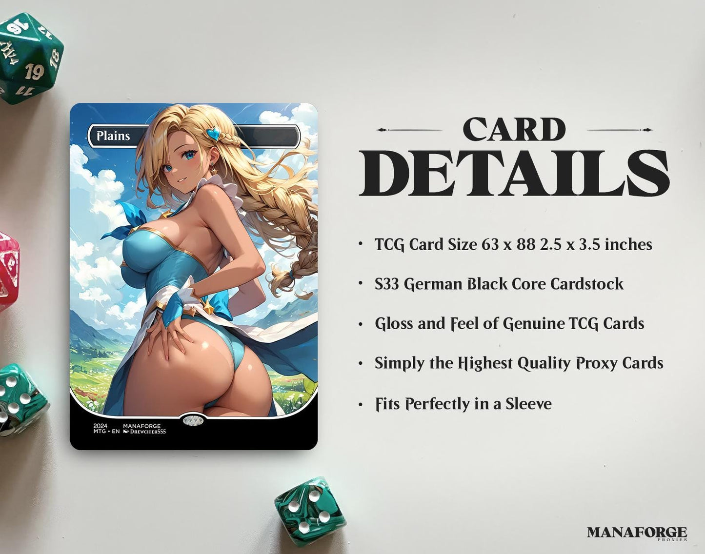 Waifu Basic Lands Bundle – Full Art Anime MTG Proxies Volume Four | Custom Magic the Gathering Lands