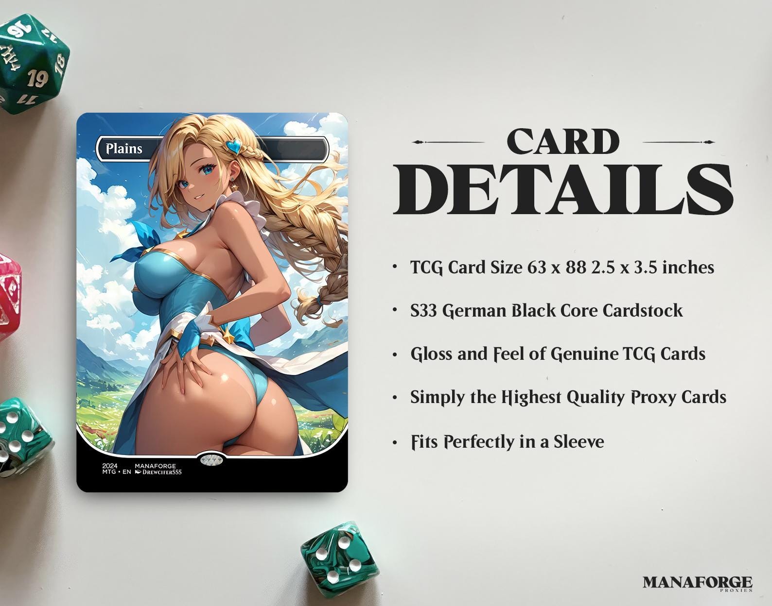 Waifu Basic Lands Bundle – Full Art Anime MTG Proxies Volume Four | Custom Magic the Gathering Lands