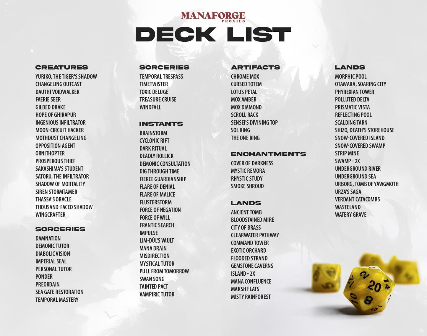 Yuriko, the Tiger's Shadow - Complete EDH Deck