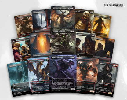 Rakdos, the Defiler Commander Deck – 100 Card Custom Art MTG EDH Proxy Deck & Bonus Tokens for Epic Gameplay