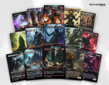 Rakdos, the Defiler Commander Deck – 100 Card Custom Art MTG EDH Proxy Deck & Bonus Tokens for Epic Gameplay