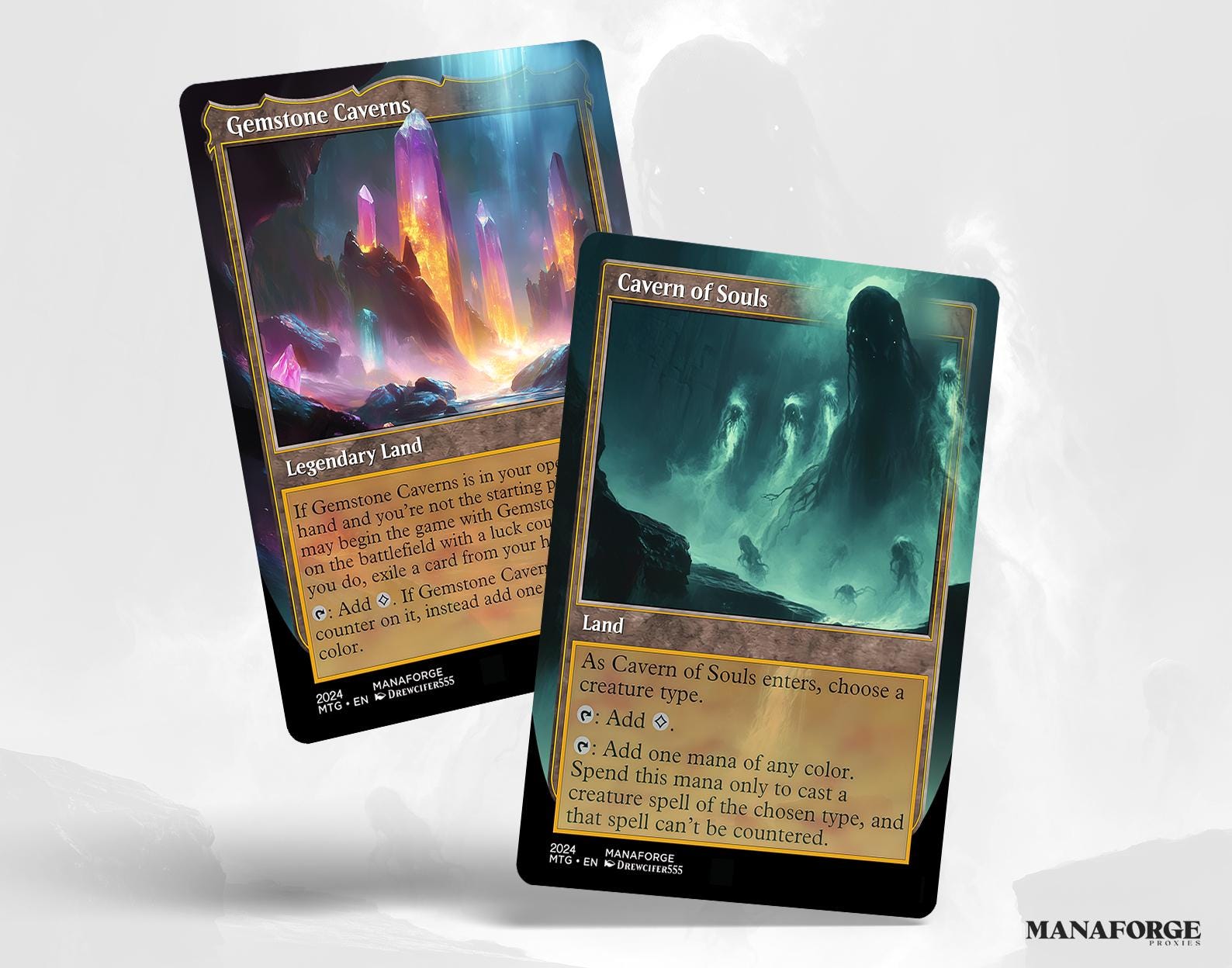 Modern Retro Utility Lands Vol I – Full Art MTG Proxies for Commander | Custom Magic the Gathering Lands