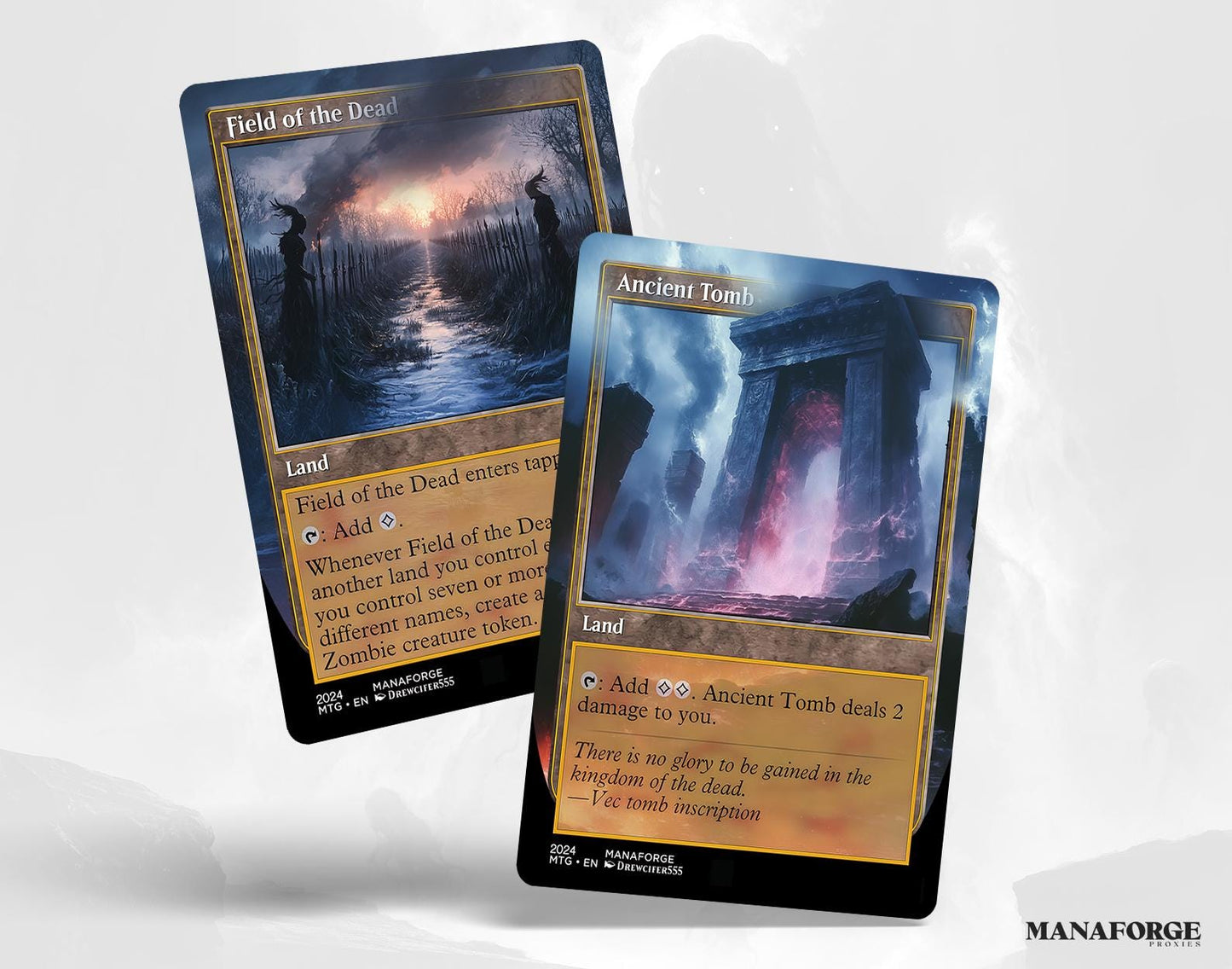 Modern Retro Utility Lands Vol I – Full Art MTG Proxies for Commander | Custom Magic the Gathering Lands