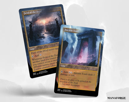 Modern Retro Utility Lands Vol I – Full Art MTG Proxies for Commander | Custom Magic the Gathering Lands