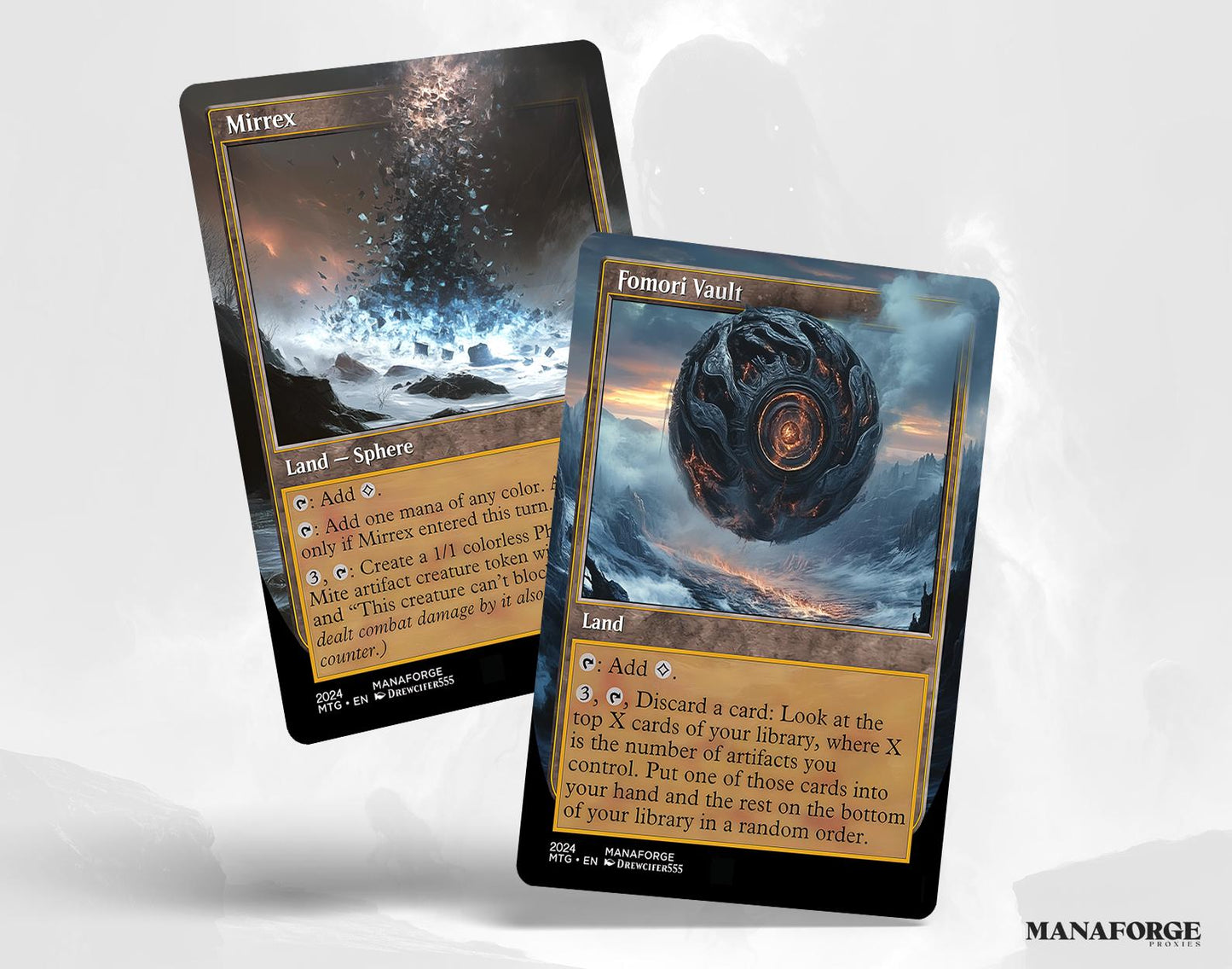 Modern Retro Utility Lands Vol II | Custom Full Art MTG Proxies for Commander & Collectors | Unique Game Accessories