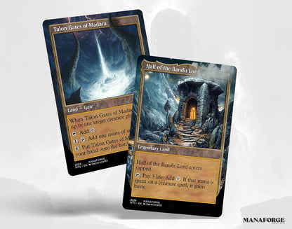 Modern Retro Utility Lands Vol II | Custom Full Art MTG Proxies for Commander & Collectors | Unique Game Accessories