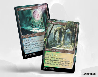 Modern Retro Surveil Lands – Volume I | Full Art MTG Proxies for Commander & Casual Play