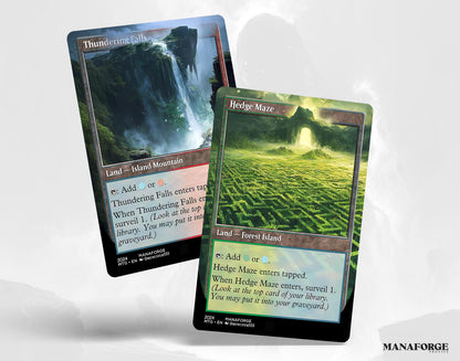 Modern Retro Surveil Lands – Volume I | Full Art MTG Proxies for Commander & Casual Play