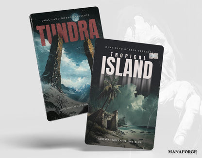 MTG Vintage Horror Novels Dual Lands Bundle | Full Art Custom Magic the Gathering Proxies Volume Two