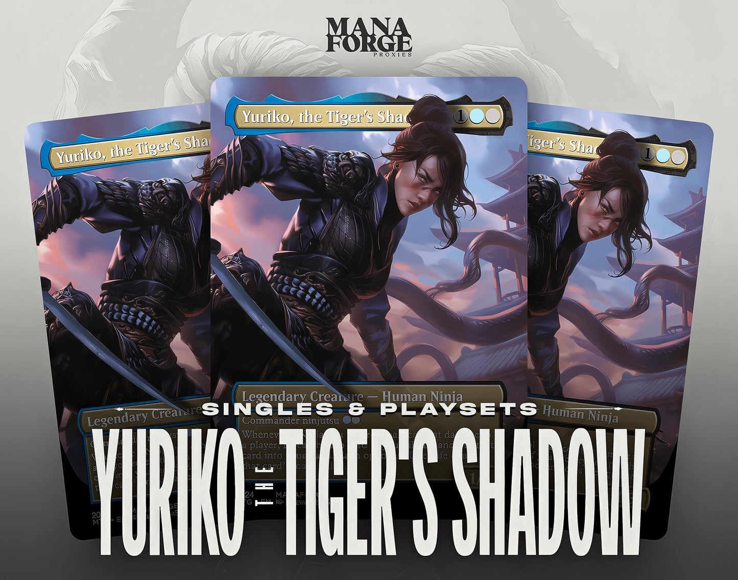 Yuriko, the Tiger’s Shadow Proxy – Full Art Custom MTG Card | Singles or Playset for Commander