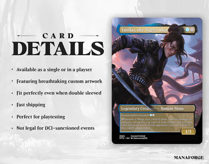 Yuriko, the Tiger’s Shadow Proxy – Full Art Custom MTG Card | Singles or Playset for Commander