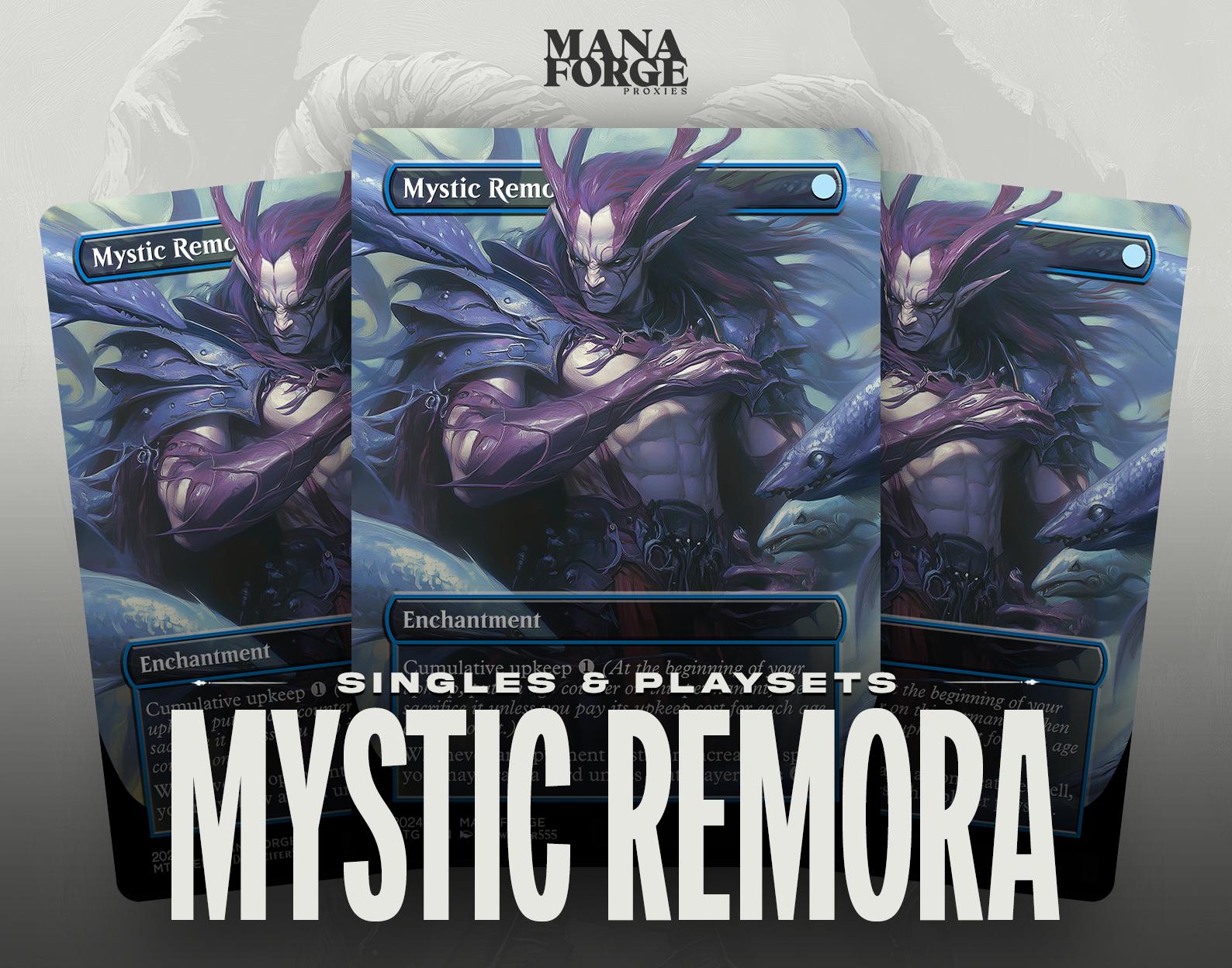 Mystic Remora Proxy – Borderless Custom Art MTG Card | Singles or Playset for Commander