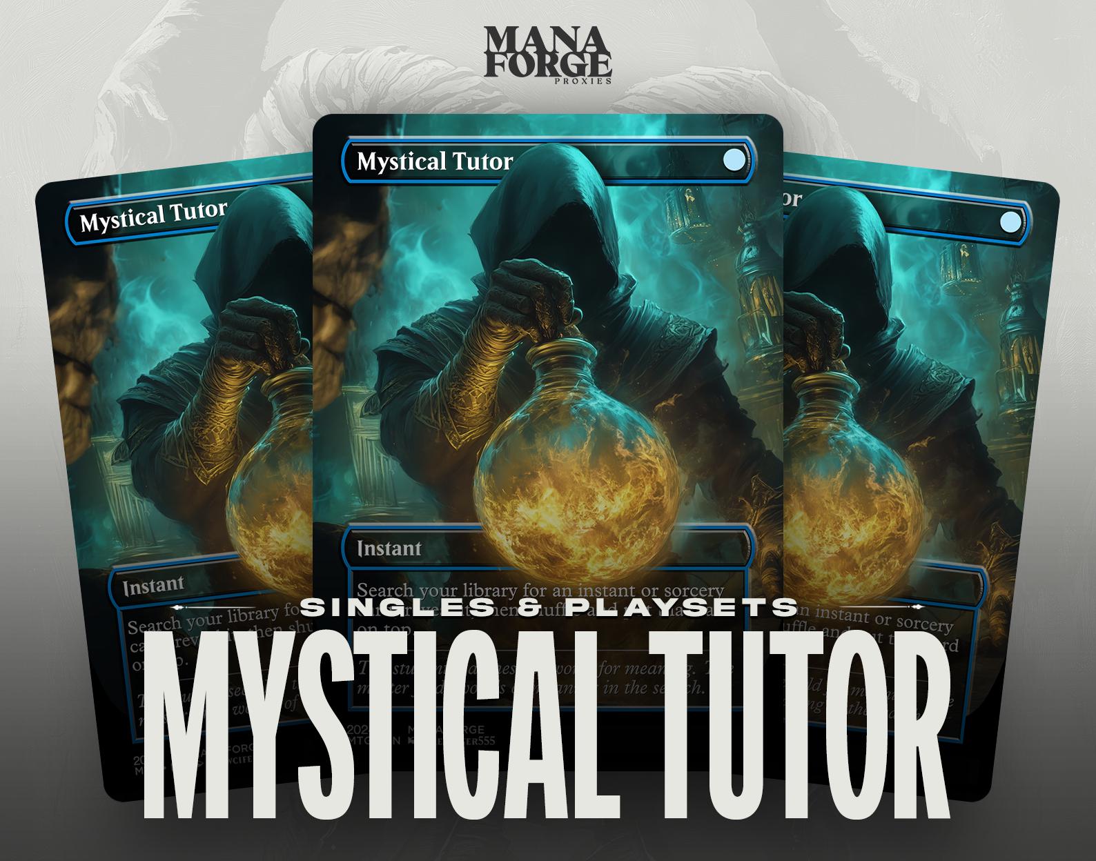 Mystical Tutor Proxy – Borderless Custom Art MTG Card | Singles or Playset for Commander