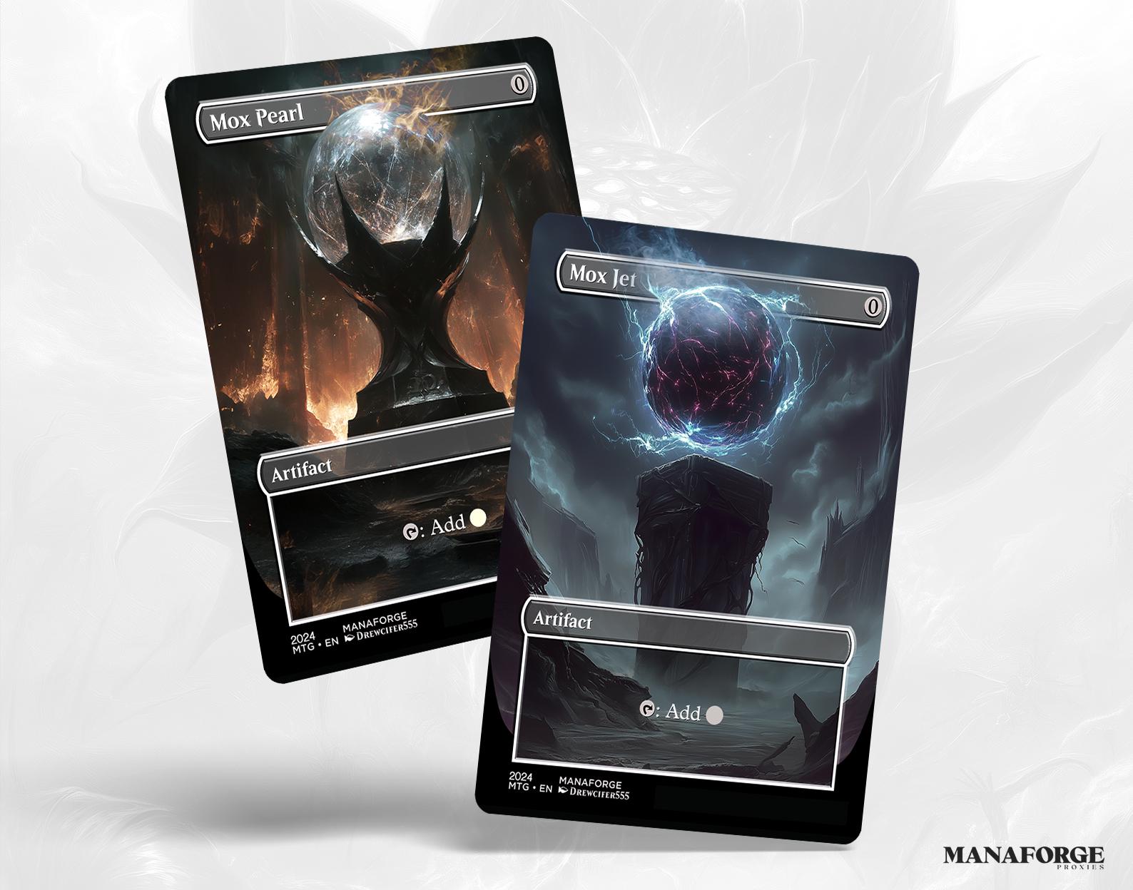 Power 9 Full Art Borderless MTG Proxies | Iconic Magic Cards Set | Custom Magic the Gathering Cards